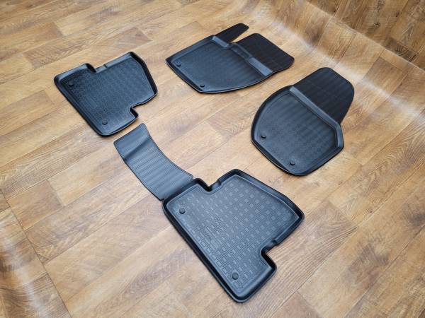 Резиновые коврики в салон Volvo V40 cross country (2012) с бортиком 3D